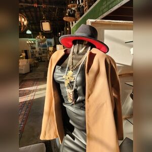 Unisex - Two Tone Red and Black Fedora